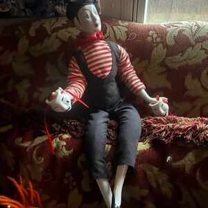 Classic Mime Doll with Black and Red Outfit